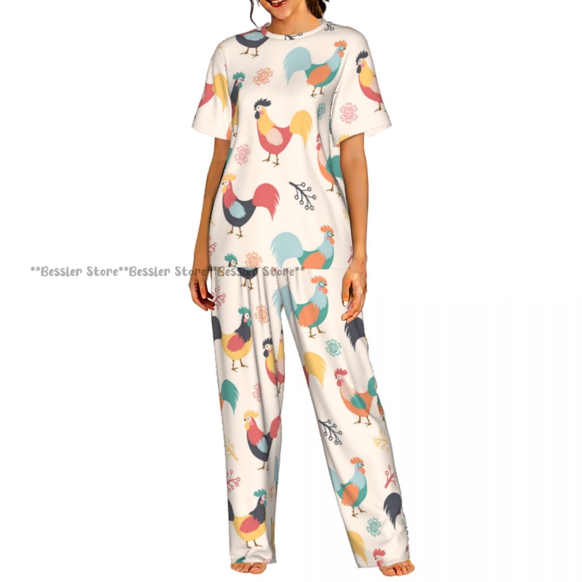 Beauty & Makeup Katia Di Paola - Pyjama confortable pour femmes, ensemble de